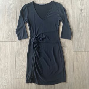 Abercrombie & Fitch XS navy/gray color with thigh slit